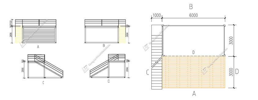 Botswana detachable container bar